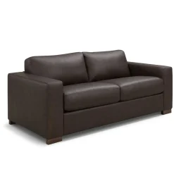 Clearance Quinn Leather Full Sleeper Sofa & Mattress Loveseats|Sleeper Sofas