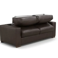 Clearance Quinn Leather Full Sleeper Sofa & Mattress Loveseats|Sleeper Sofas