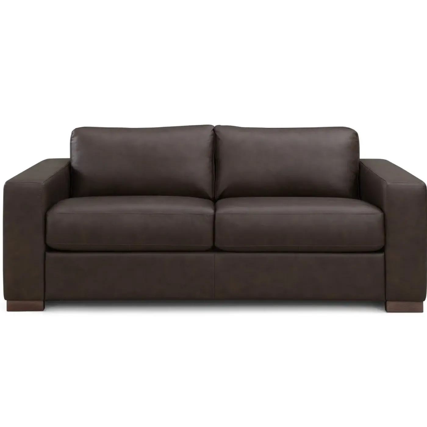 Clearance Quinn Leather Loveseat Loveseats