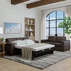 Clearance Quinn Leather Sleeper Sofas & Couches|Sleeper Sofas