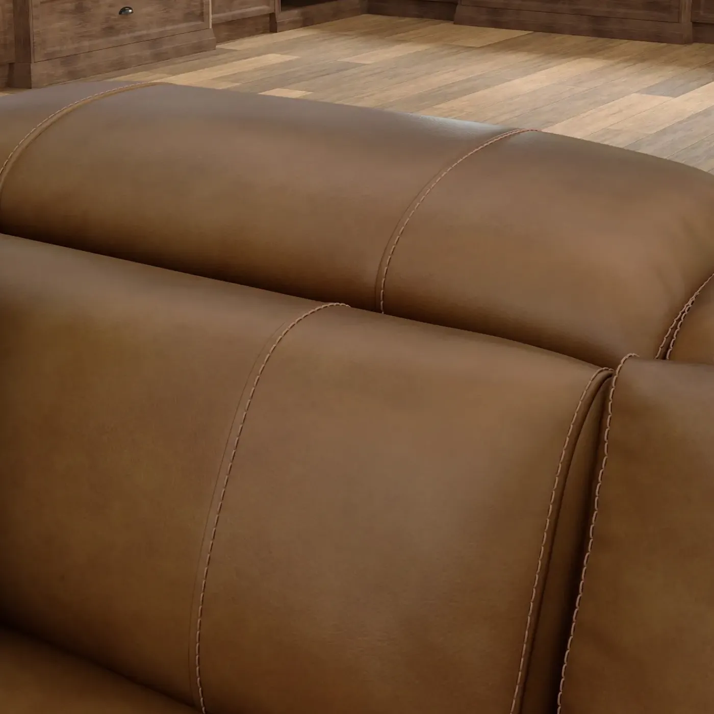 Discount Radiance 4pc Power Leather Sectional Reclining Furniture