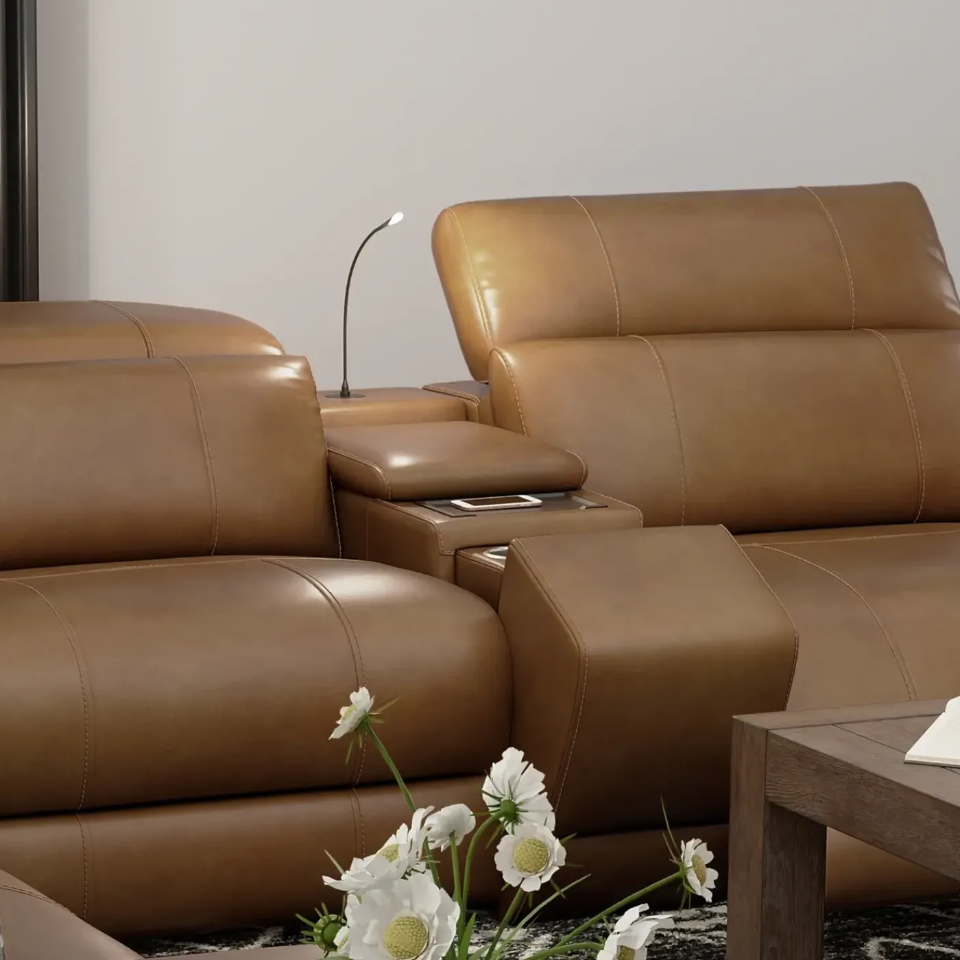 New Radiance Power Modular Sectional Living Room Sets|Sectionals