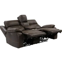 Hot Ranger Power Loveseat with Power Headrest Loveseats|Reclining Furniture