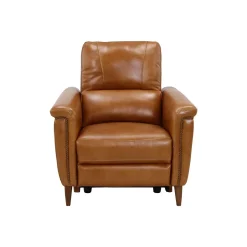 Online Remy Leather Power Recliner with Power Headrest Recliners