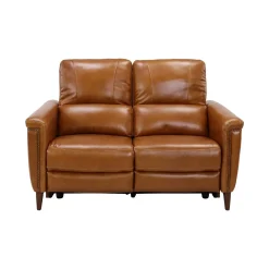 Hot Remy Leather Power Reclining Sofa & Power Reclining Loveseat with Power Headrests Living Room Sets