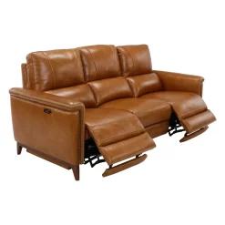 Hot Remy Leather Power Reclining Sofa & Power Reclining Loveseat with Power Headrests Living Room Sets
