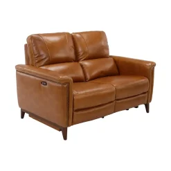 Hot Remy Leather Power Reclining Sofa & Power Reclining Loveseat with Power Headrests Living Room Sets