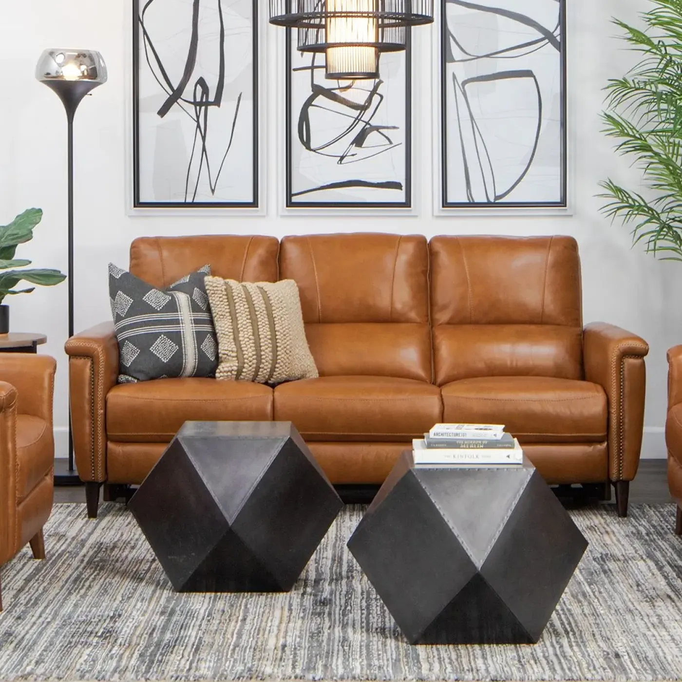 Outlet Remy Leather Power Reclining Sofa with Power Headrests Sofas & Couches|Reclining Furniture