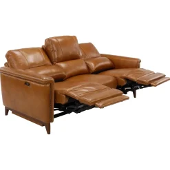 Outlet Remy Leather Power Reclining Sofa with Power Headrests Sofas & Couches|Reclining Furniture
