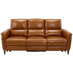 Outlet Remy Leather Power Reclining Sofa with Power Headrests Sofas & Couches|Reclining Furniture