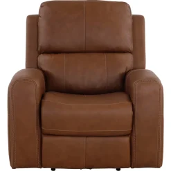 Online Riverdale Leather Power Recliner with Power Headrest and Power Lumbar Recliners