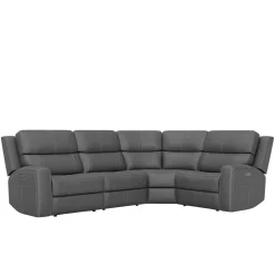Sale Riverdale 4pc Leather Sectional Sectionals