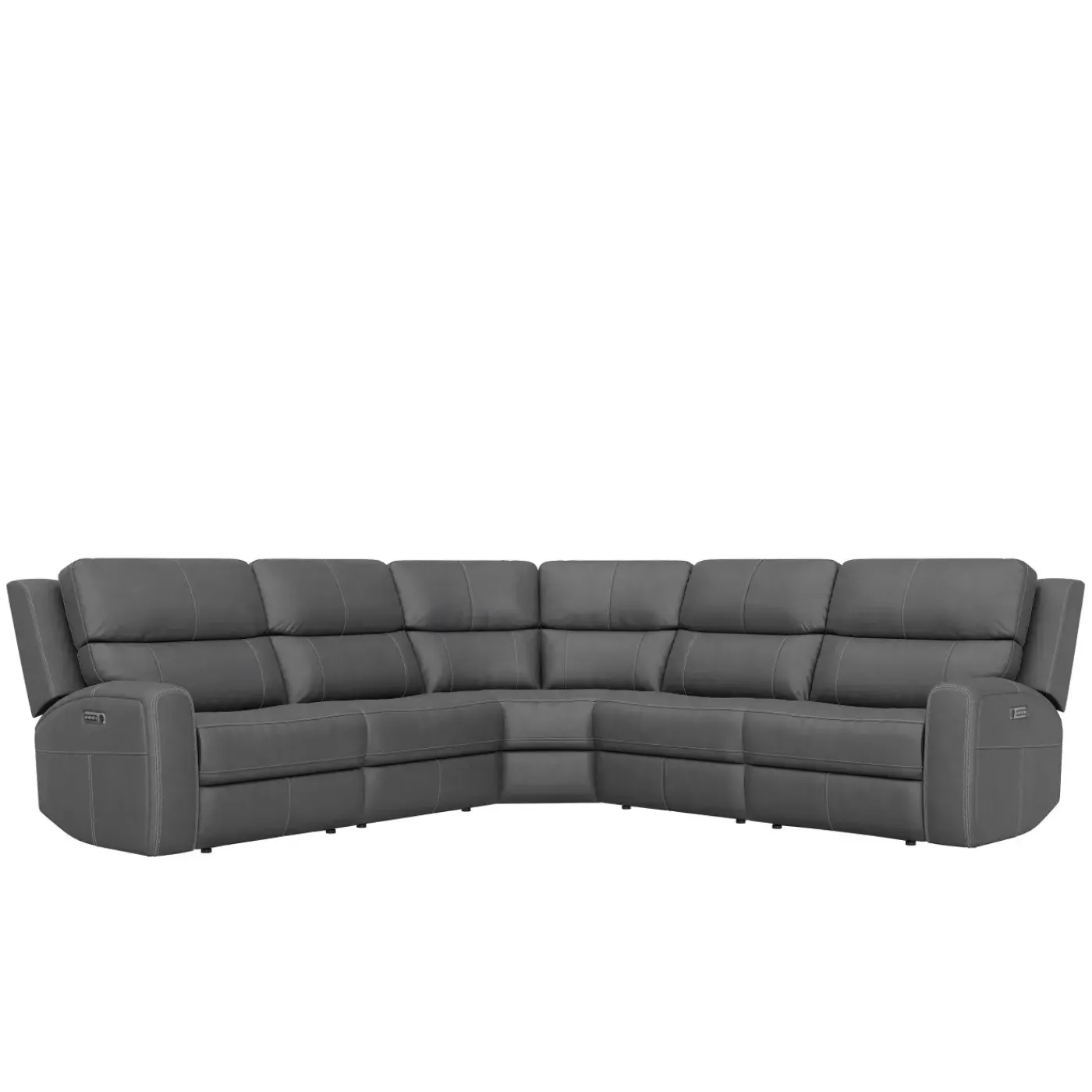 Outlet Riverdale 5pc Leather Sectional Sectionals
