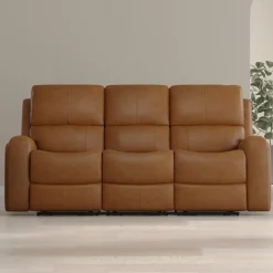 Outlet Riverdale Zero G Leather Power Sofa with Power Lumbar Sofas & Couches|Reclining Furniture