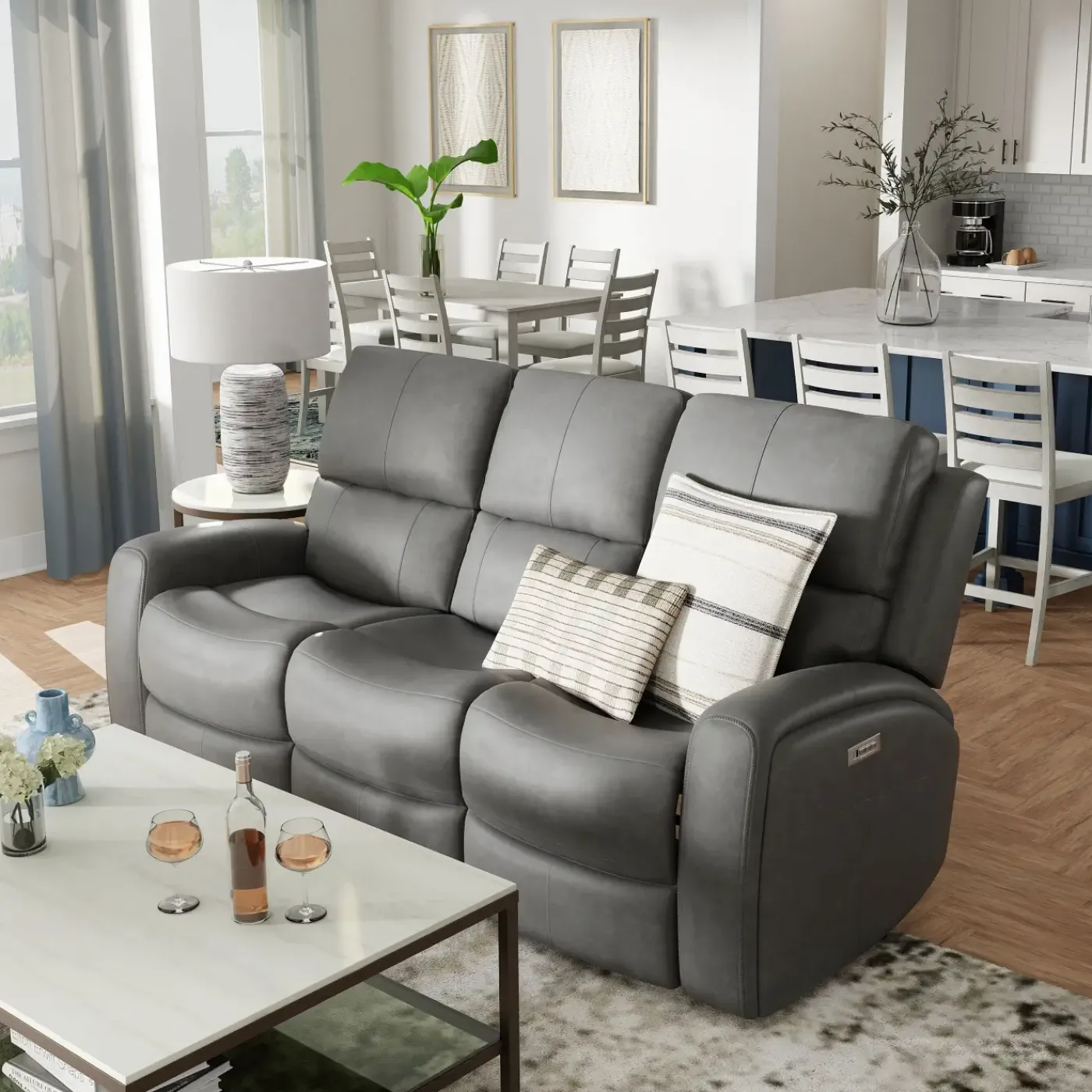 Best Riverdale Zero G Power Reclining Sofa with Power Lumbar Sofas & Couches|Leather Sofas