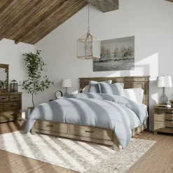 Clearance Rivington Eastern King Panel Storage Bed, Dresser, Mirror, Nightstand Bedroom Sets