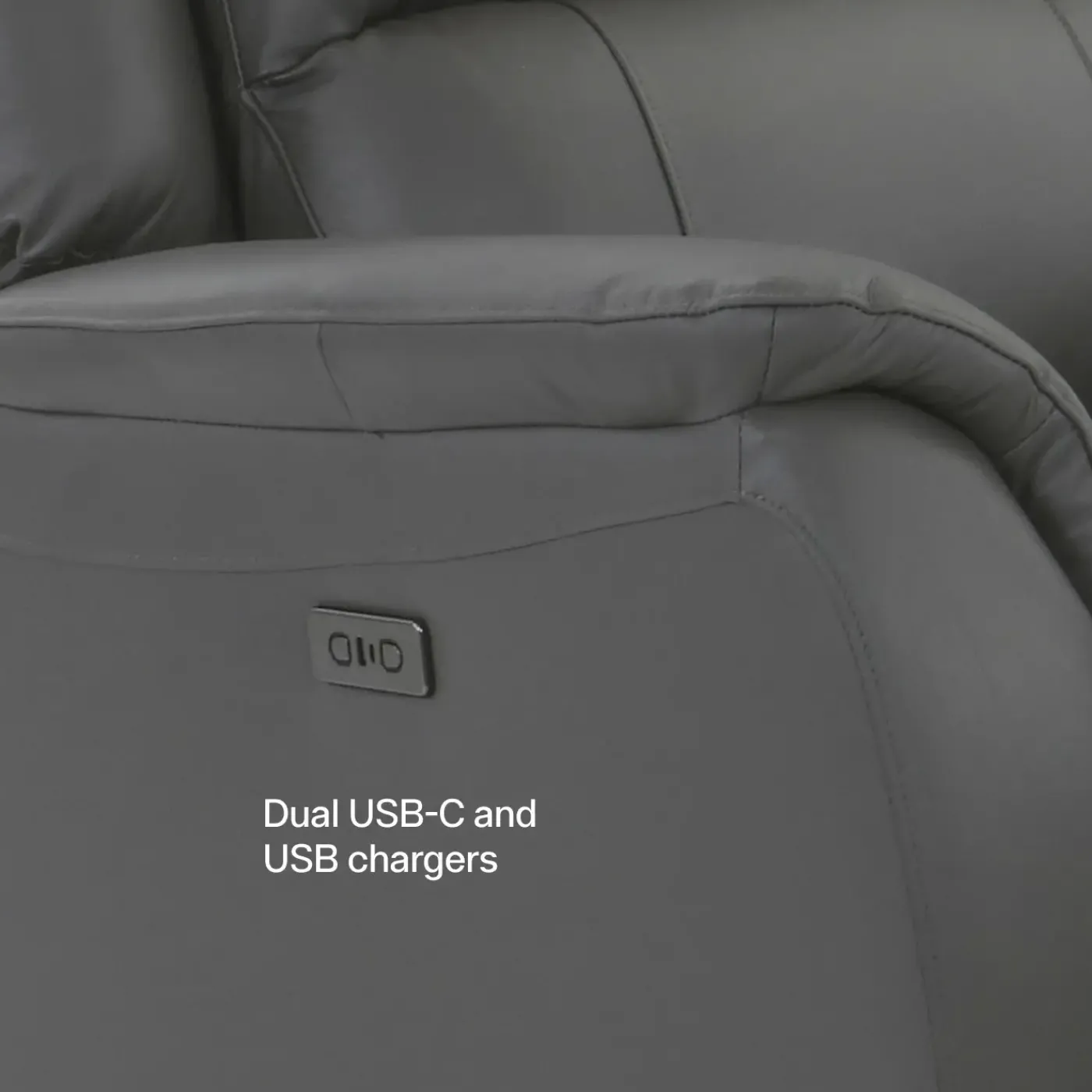 Clearance Rockwell Power Leather Loveseat Loveseats|Reclining Furniture
