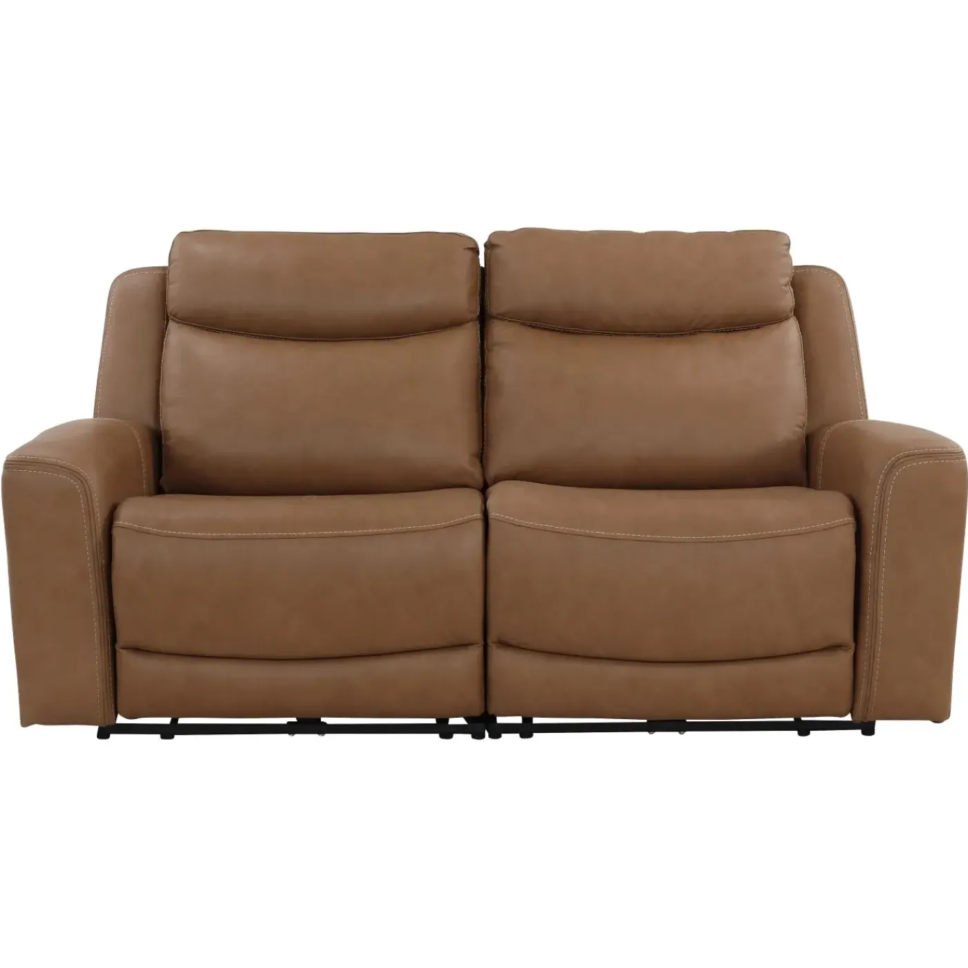 Sale Ryder Leather Power Reclining Loveseat with Heat & Massage Loveseats