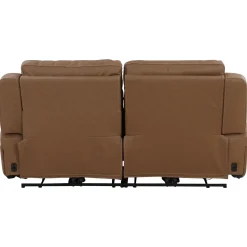 Sale Ryder Leather Power Reclining Loveseat with Heat & Massage Loveseats