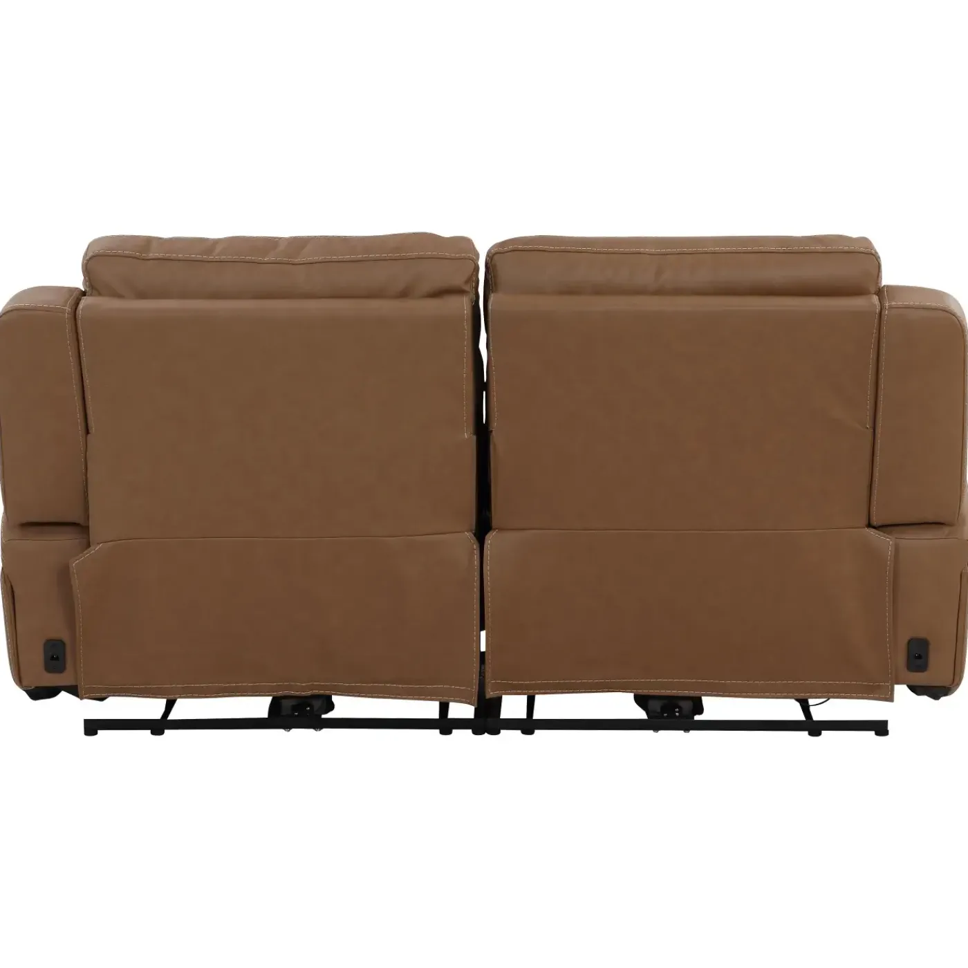 Sale Ryder Leather Power Reclining Loveseat with Heat & Massage Loveseats