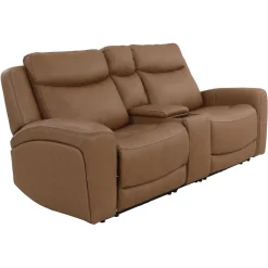 Best Ryder 3pc Leather Power Reclining Console Loveseat with Heat & Massge Sofas & Couches