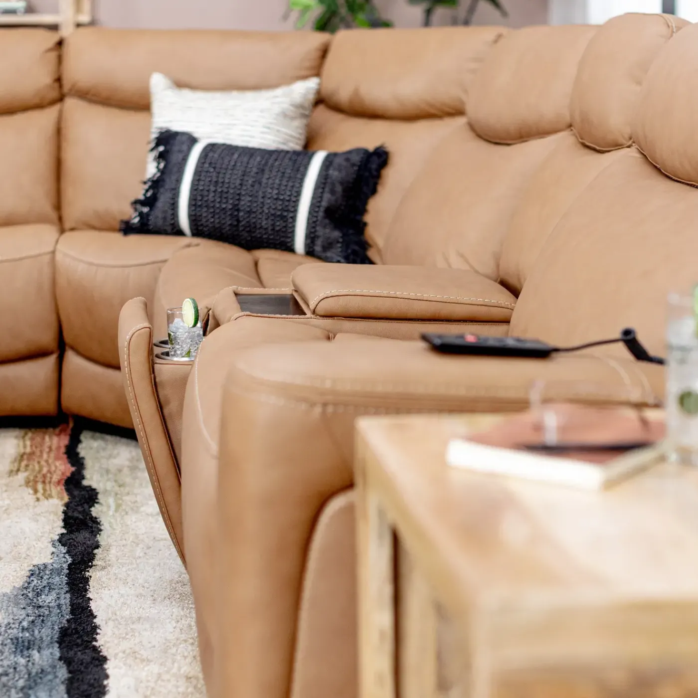 Outlet Ryder Power Reclining Sectional Living Room Sets|Sectionals