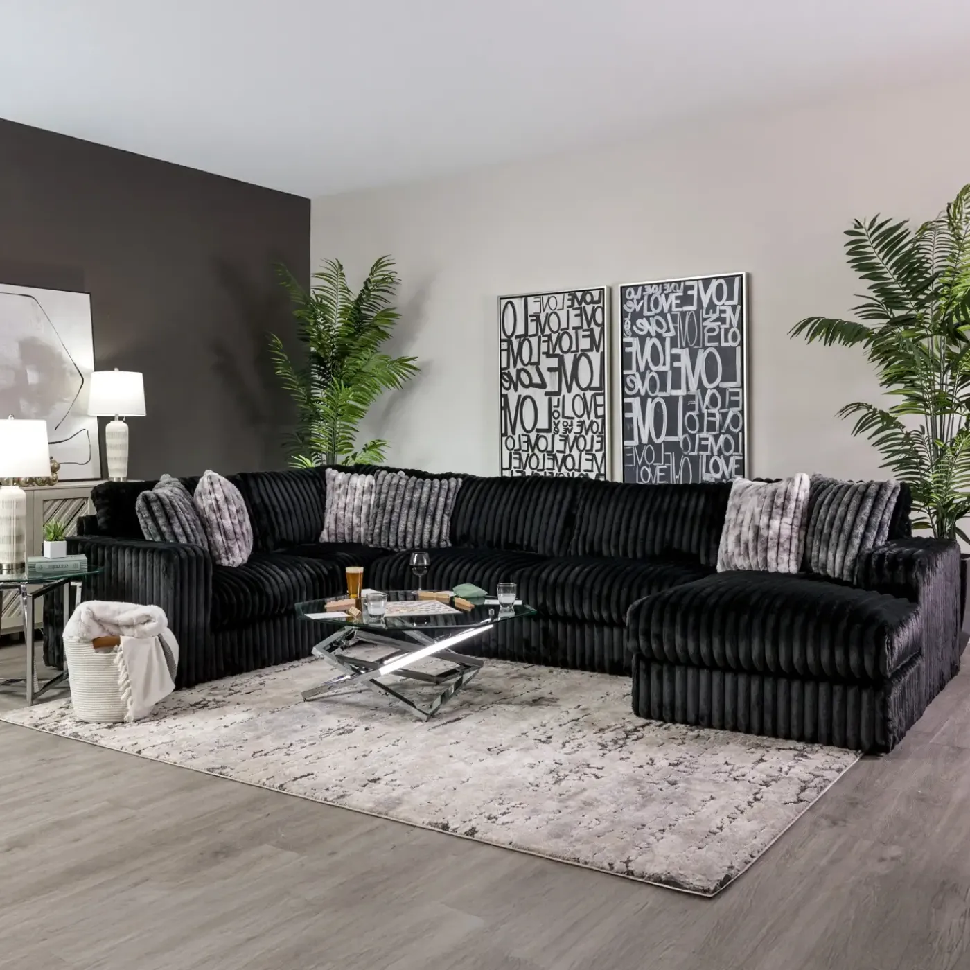 Sable Sectional 3pc Sectional Living Room Sets|Sectionals