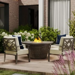 Saint Lucia Fire Chat Set-New! Outdoor Seating