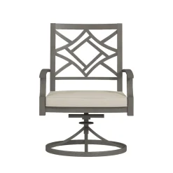 Discount Saint Lucia Outdoor Dining Set-New! 7pc Dining Set: Table, 4 Armchairs & 2 Swivel Armchairs Outdoor Dining|Outdoor Furniture Sets