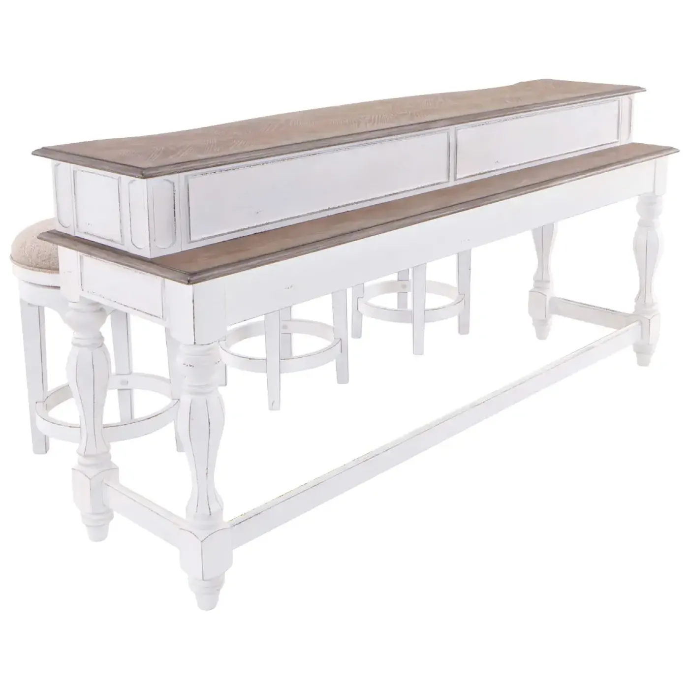 Discount Savannah Console Table & 3 Stools Bar Furniture