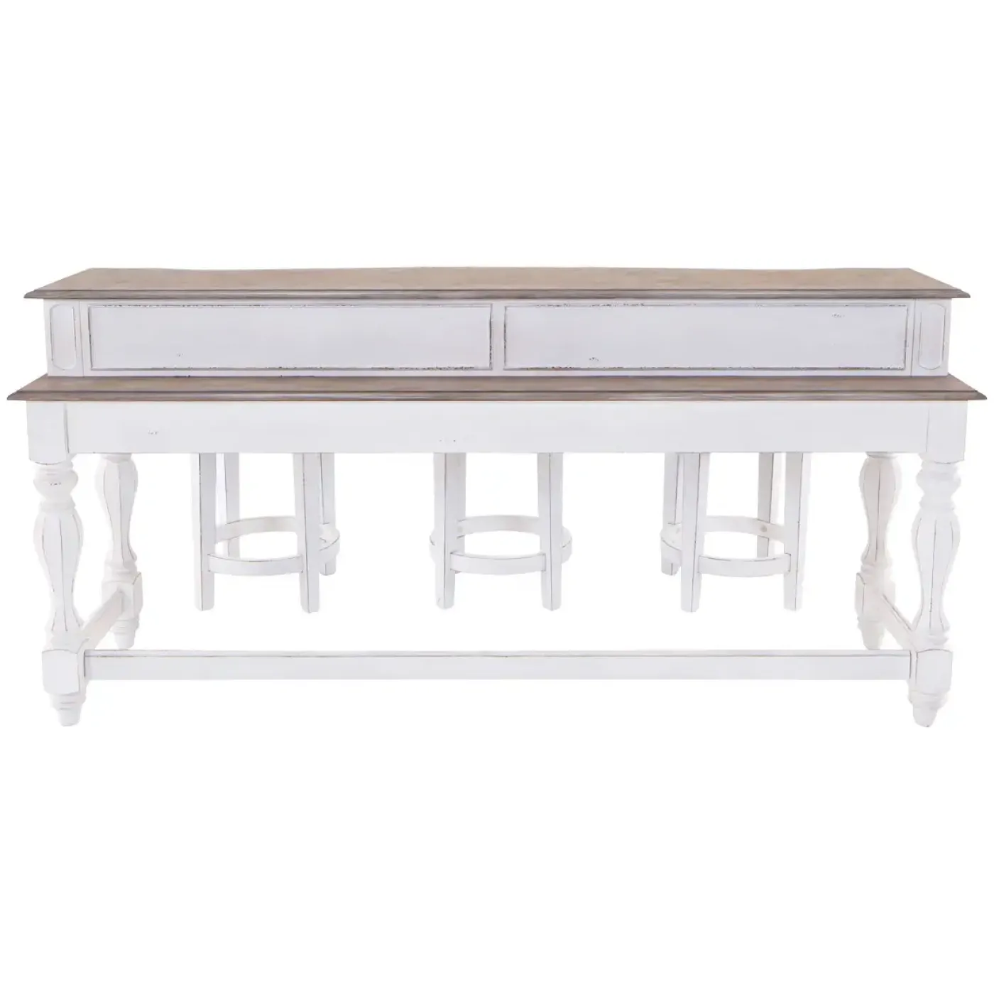 Discount Savannah Console Table & 3 Stools Bar Furniture