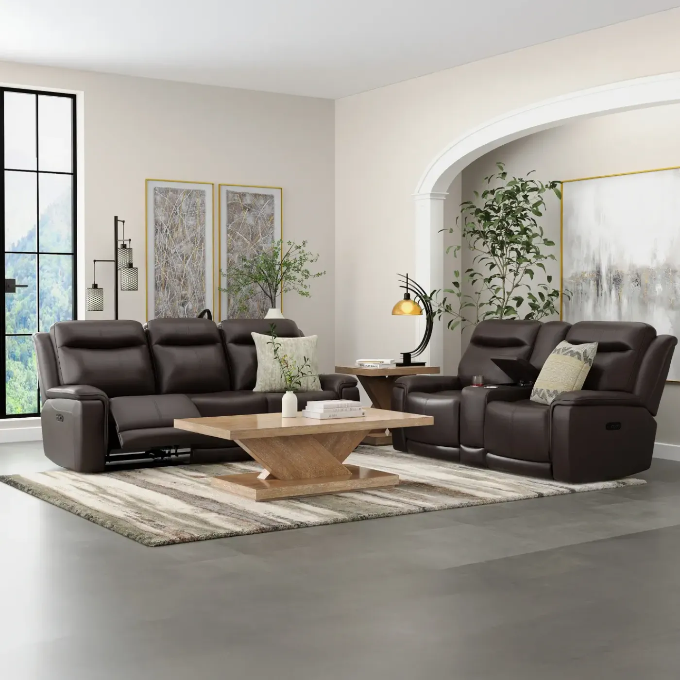 New Saxton Power Motion Living Room Set Living Room Sets|Reclining Furniture