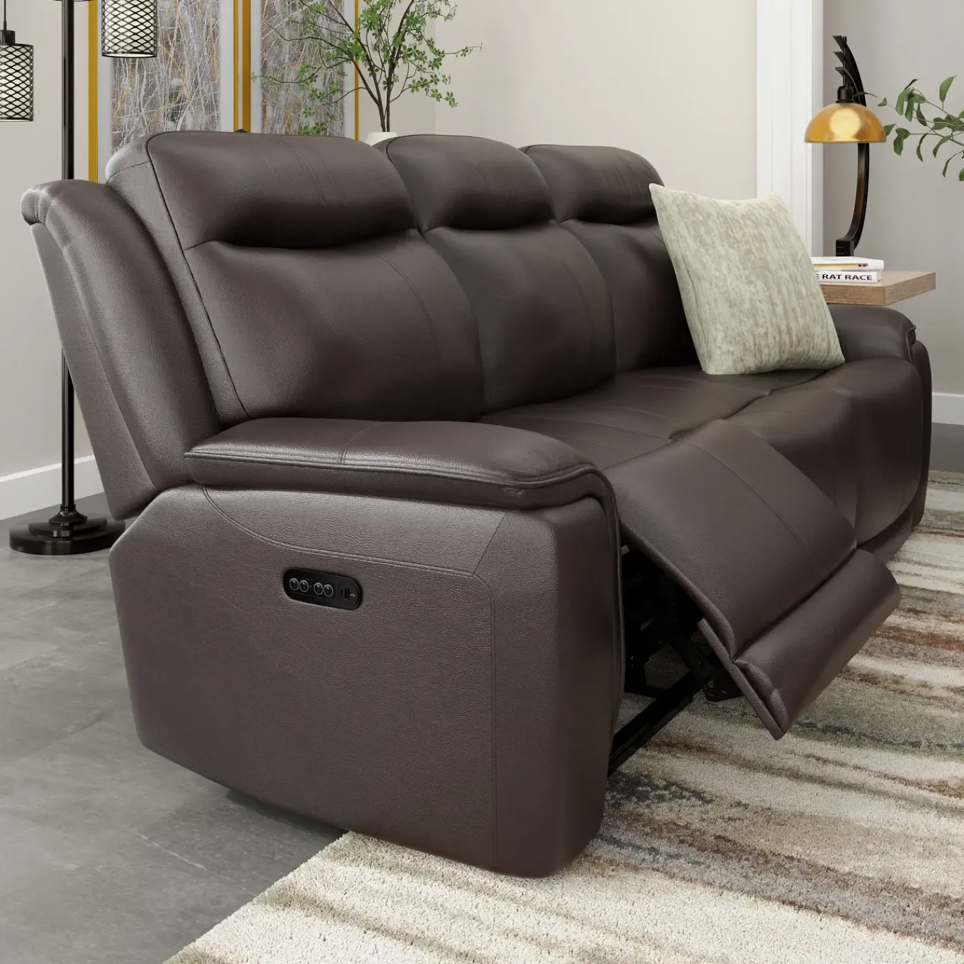 New Saxton Power Sofa Sofas & Couches|Leather Sofas