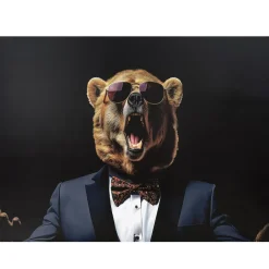 Clearance Screaming Bear Wall Art Kids Accessories|Wall Art