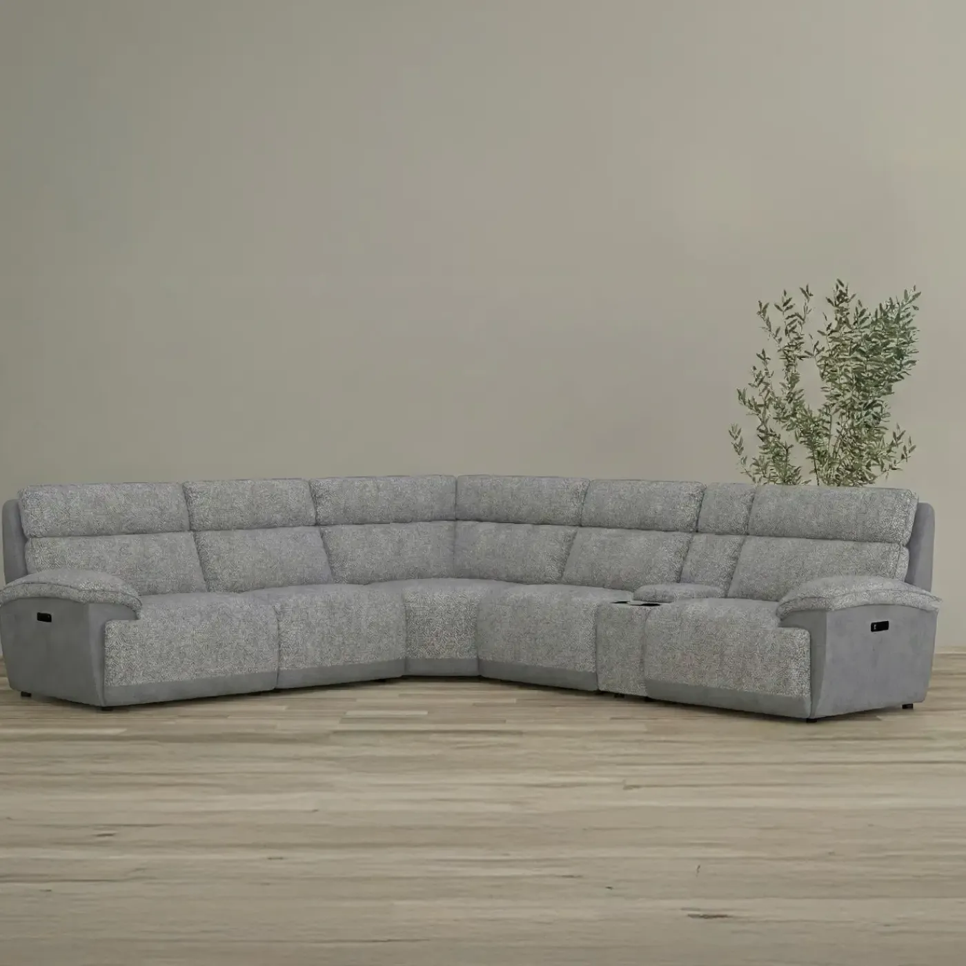 New Screenplay 6pc Immersive Sound Power Sectional Living Room Sets|Sectionals