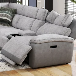 New Screenplay 6pc Immersive Sound Power Sectional Living Room Sets|Sectionals