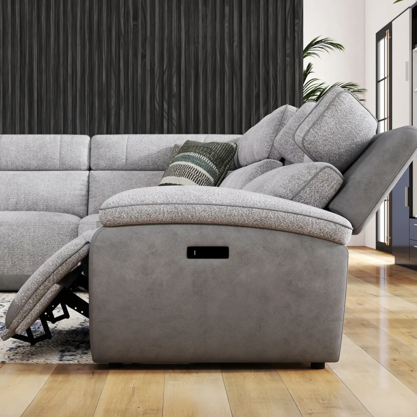 New Screenplay 6pc Immersive Sound Power Sectional Living Room Sets|Sectionals
