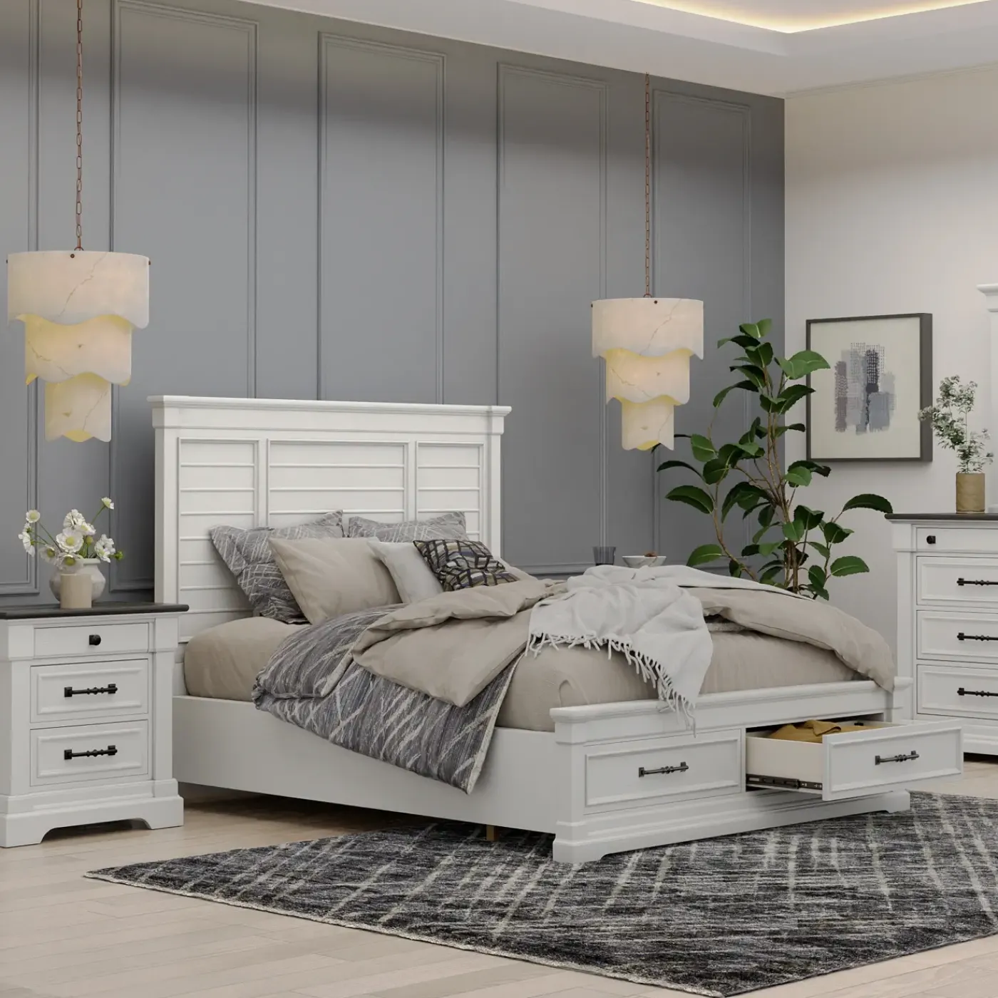 Clearance Sheridan California King Storage Bed King Beds