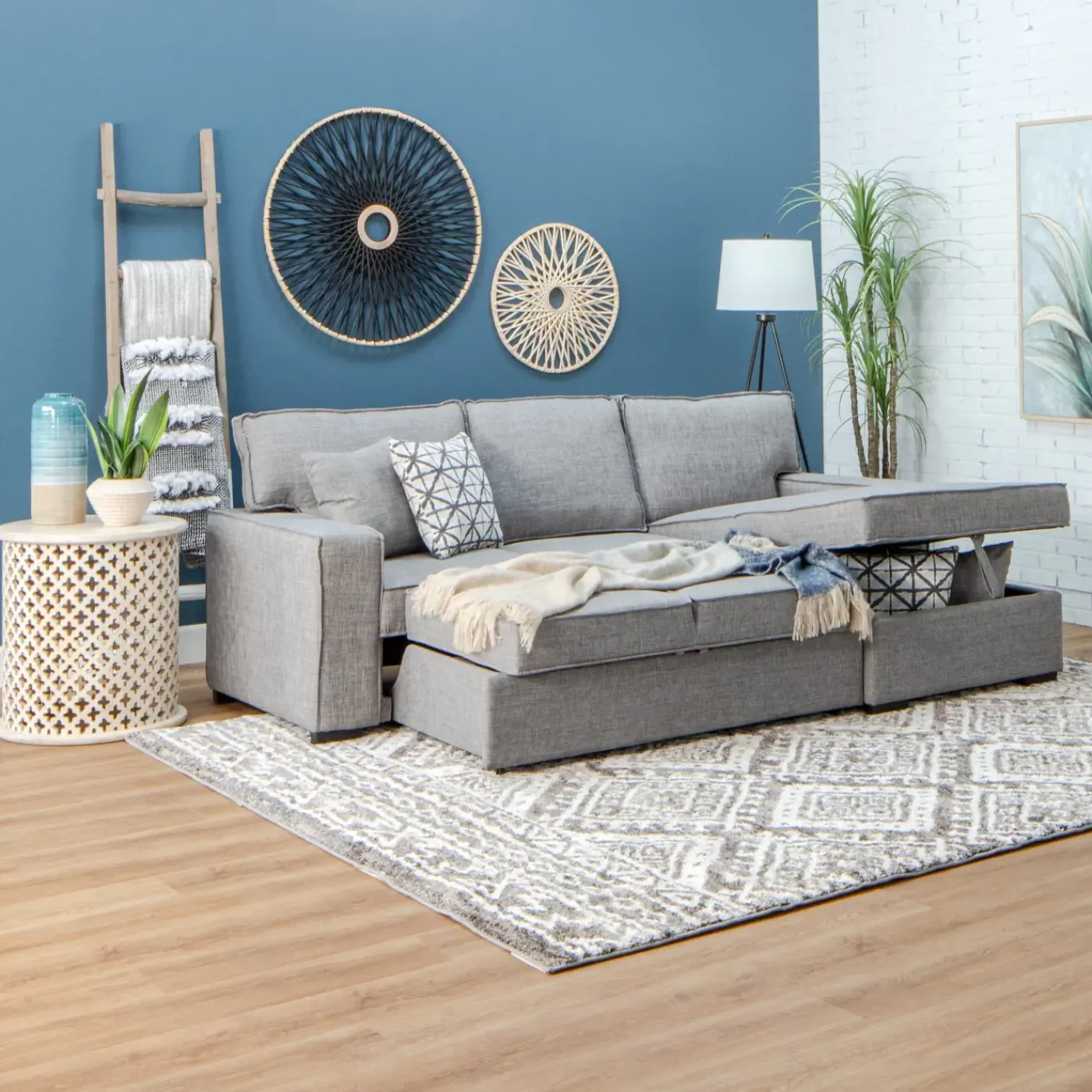 Best Siesta Sofa Chaise with Pop-Up Trundle Sectionals