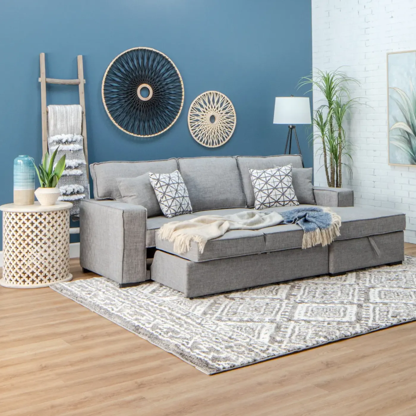 Best Siesta Sofa Chaise with Pop-Up Trundle Sectionals