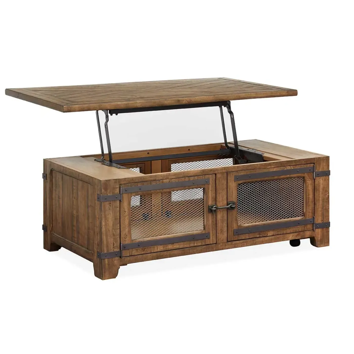 Best Somerset Lift-Top Storage Cocktail With Casters Coffee & Cocktail Tables