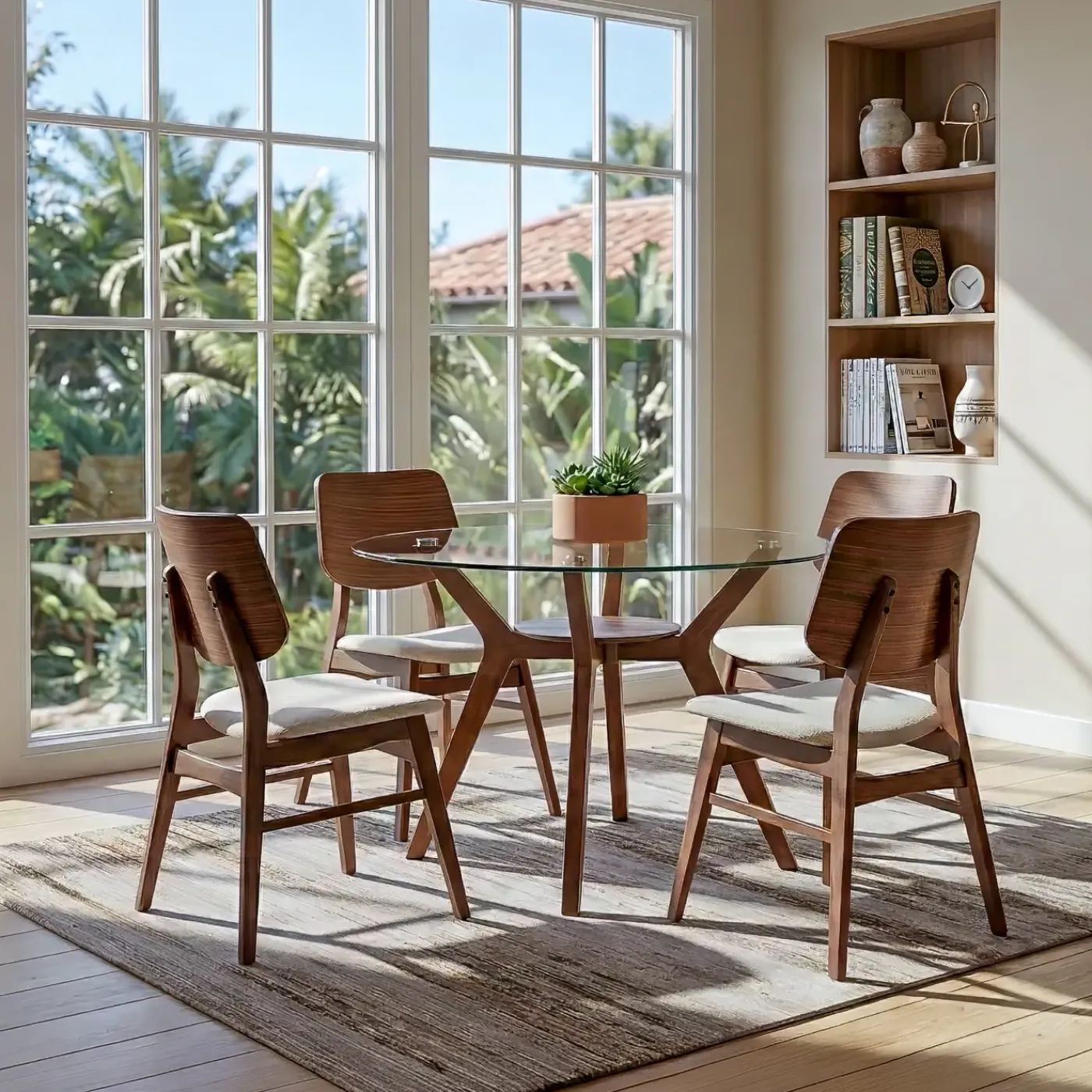 New Sullivan Round Glass Dining Set-New! Dining Room Sets|All Modern Living Items