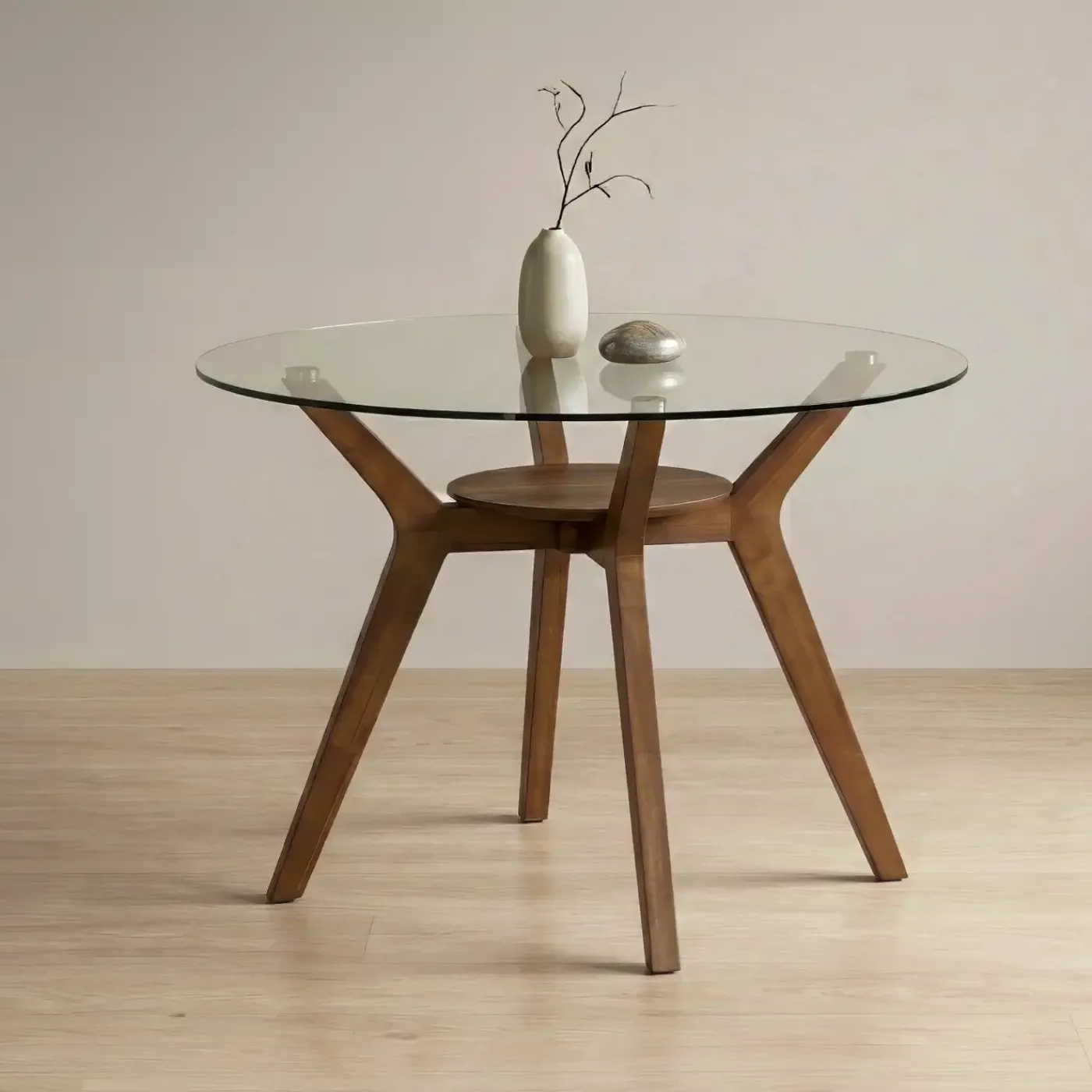 Clearance Sullivan Round Table With Glass Top Dining|All Modern Living Items