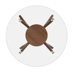 Clearance Sullivan Round Table With Glass Top Dining|All Modern Living Items
