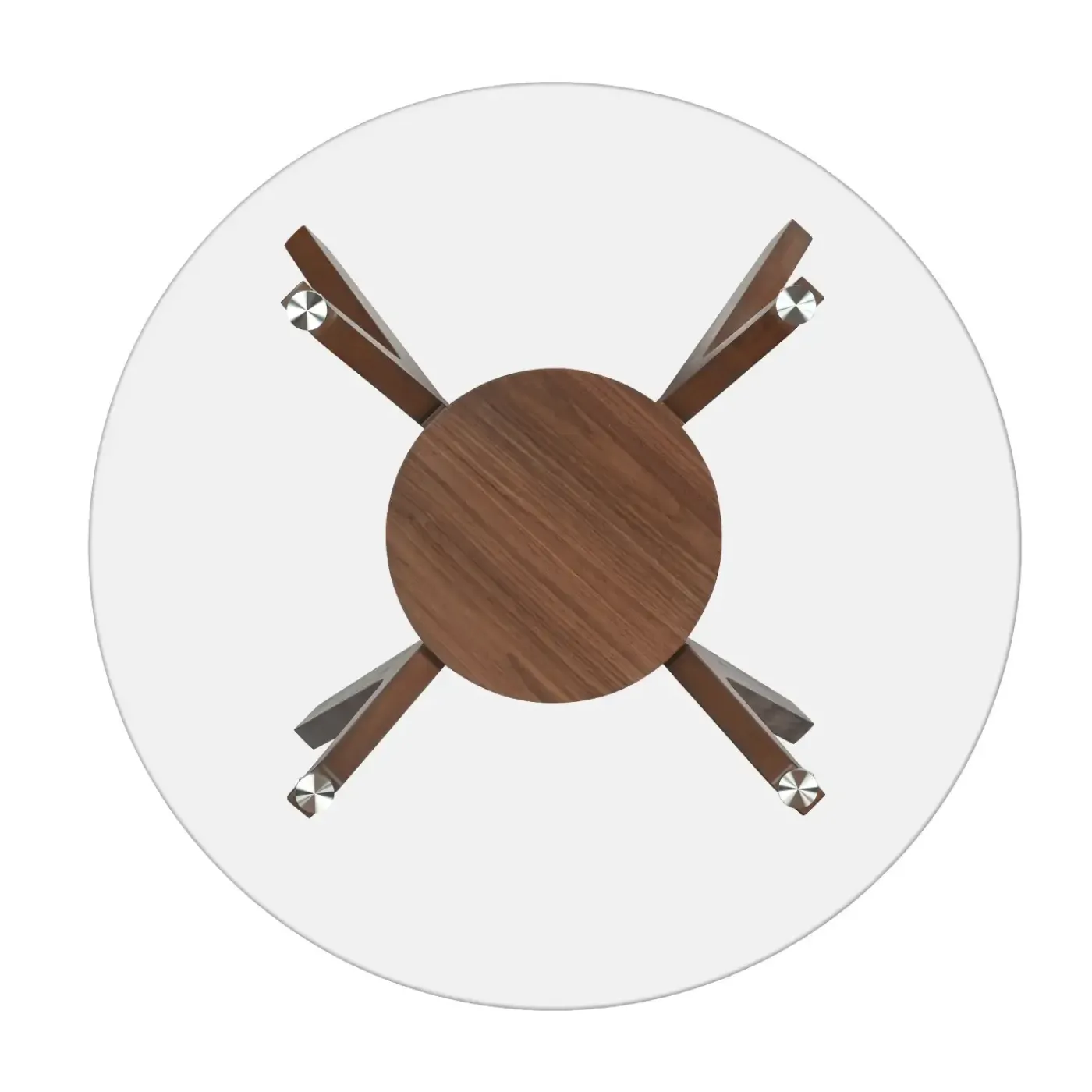 Clearance Sullivan Round Table With Glass Top Dining|All Modern Living Items