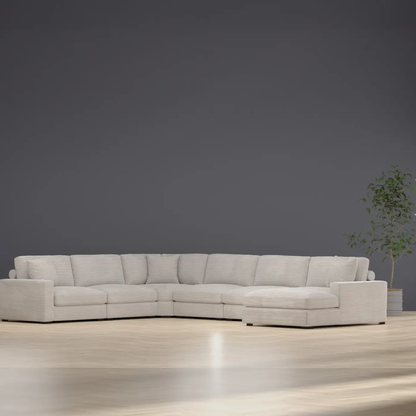 Sydney 6pc Right Chaise Sectional Living Room Sets