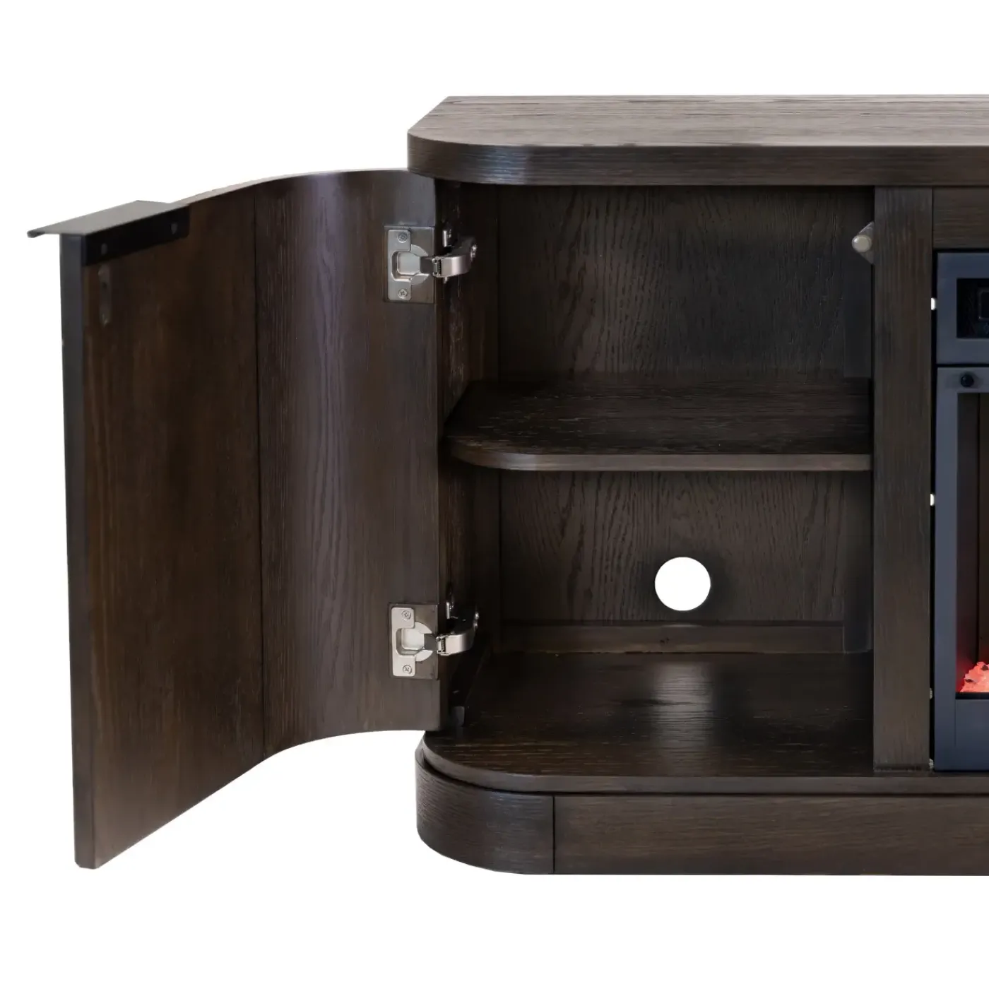 Discount Tate 76" Fireplace Console with 42: Crystal Insesrt Entertainment Centers & Tv Stands