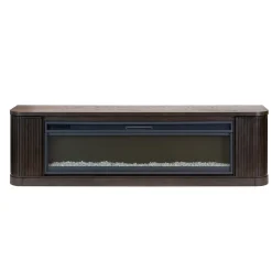 Hot Tate 84" Fireplace Console with 42: Crystal Insert Living Room Sets|Entertainment Centers & Tv Stands