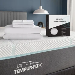 Discount Tempur Breeze Cooling White Sheet Set Sheets & Mattress Protectors
