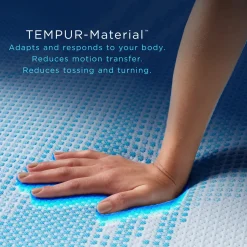 New Tempur LuxeBreeze Med Hybrid California King Hybrid Mattress Twin Mattresses|Eastern King Mattresses